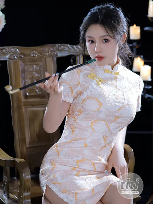 桃暖酱 – NO.14 (2月会员) 旗袍白月光 [60P-486MB]