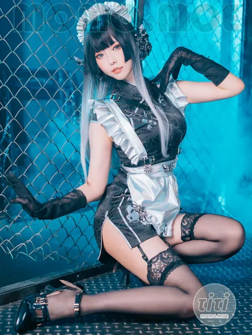 ElyEE子 – NO.136 賽博女仆Melanite黑榴石 [30P-101MB]