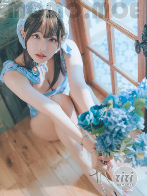 ElyEE子 – NO.142 2023.august D-復古水藍花 Vintage Aqua Blossom [38P-158MB]