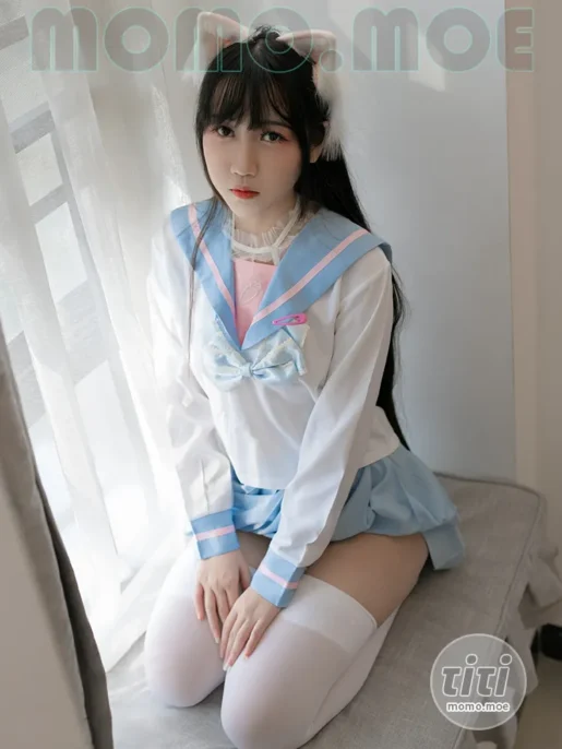 不呆猫 – NO.059 白色兔子JK [63P-389M]