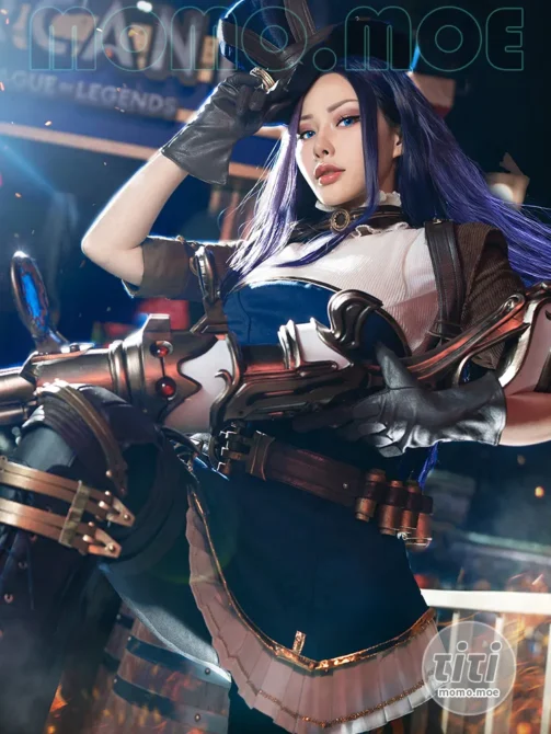 雨波_HaneAme – NO.400 英雄联盟 凱特琳 [28P+2V-322MB]