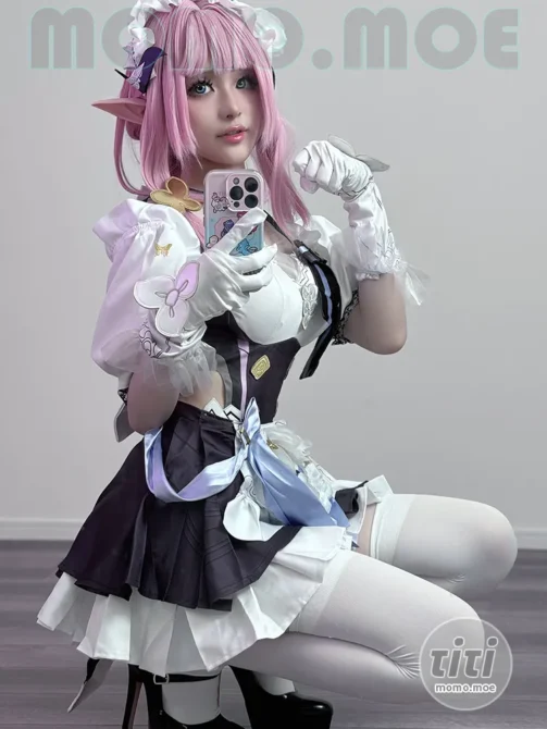 幼愛Youmeko – NO.019 崩坏3 爱莉希雅女仆装 [20P-68M]