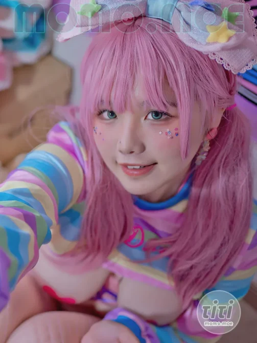 阿半今天很开心 – NO.035 粉色双马尾 [43P-868M]