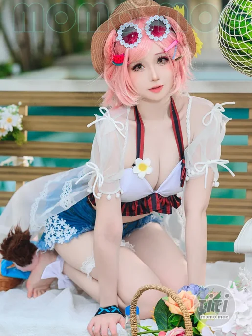 焖焖碳 – NO.038 明日方舟 澄闪泳装 [22P-166M]