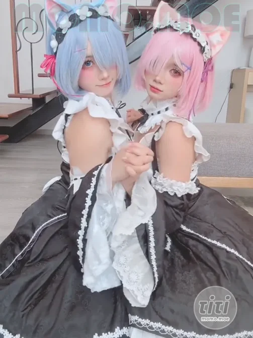 PoppaChan – NO.048 ✘Kawaiimeochan 双人Cosplay [25V-181M]