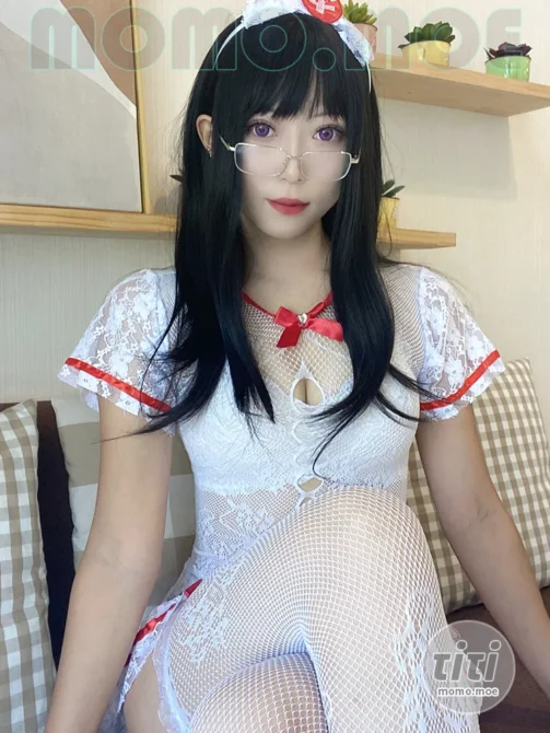 Money冷冷 – NO.049 白网护士套 [48P+2V-762MB]