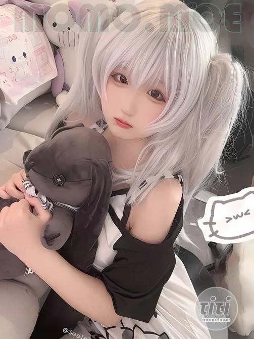 Seele麦麦 – NO.021 白色双马尾 [16P-77M]