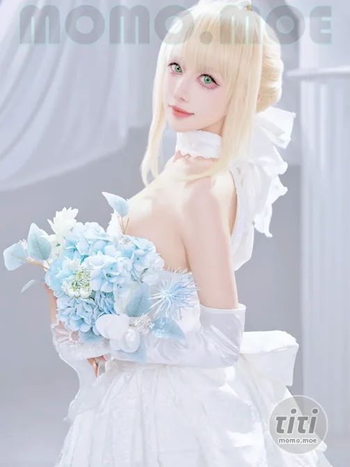 Shika小鹿鹿 – NO.125 Fate Saber花嫁 [22P-284M]